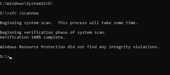 System File Checker (SFC)